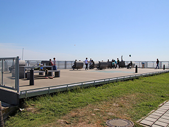 Auf der Nordseeterrasse.